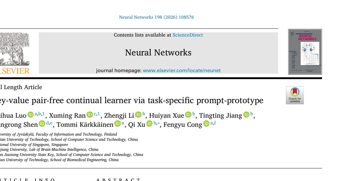 Key-Value Pair-Free Continual Learner via Task-Specific Prompt-Prototype