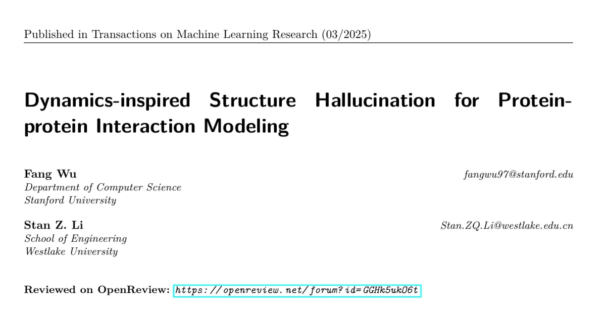 Dynamics-inspired Structure Hallucination for Protein-protein Interaction Modeling