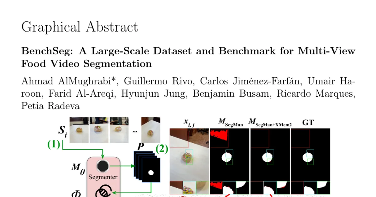 BenchSeg: A Large-Scale Dataset and Benchmark for Multi-View Food Video Segmentation