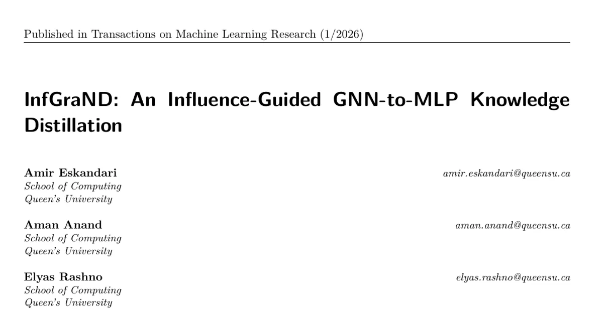 InfGraND: An Influence-Guided GNN-to-MLP Knowledge Distillation