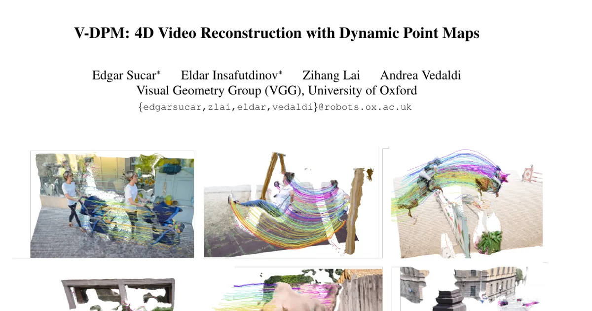 V-DPM: 4D Video Reconstruction with Dynamic Point Maps