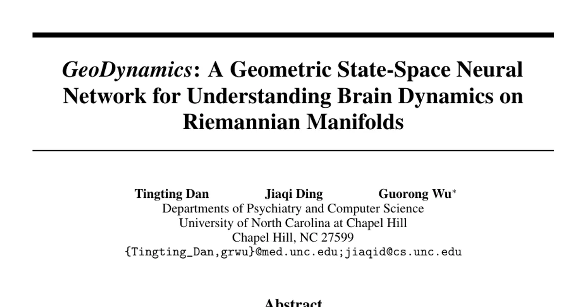 GeoDynamics: A Geometric State-Space Neural Network for Understanding Brain Dynamics on Riemannian Manifolds