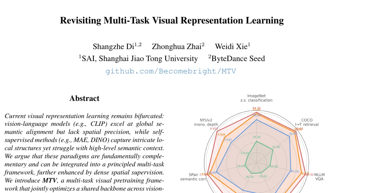 Revisiting Multi-Task Visual Representation Learning