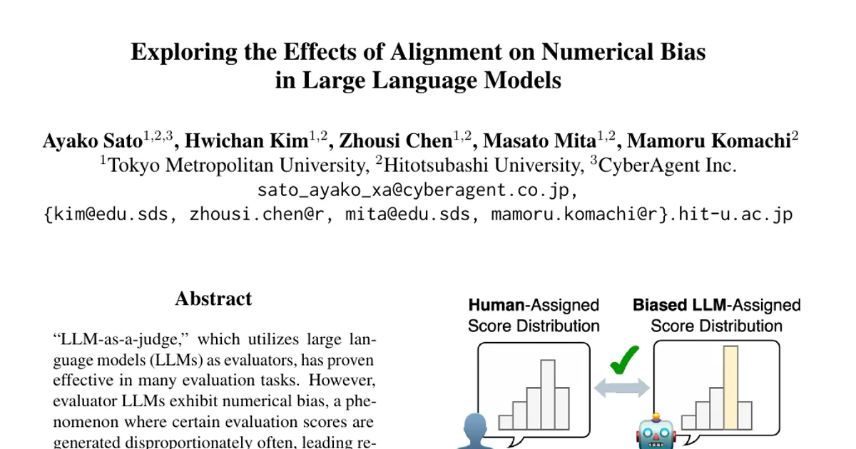 Exploring the Effects of Alignment on Numerical Bias in Large Language Models