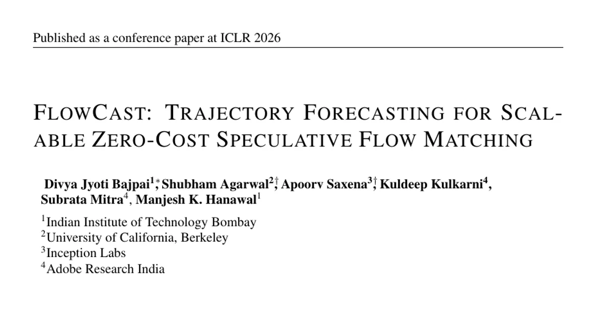 FlowCast: Trajectory Forecasting for Scalable Zero-Cost Speculative Flow Matching