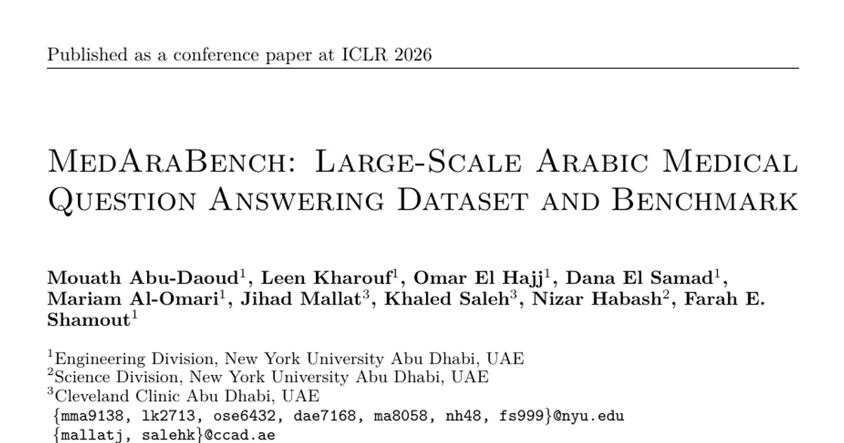 MedAraBench: Large-Scale Arabic Medical Question Answering Dataset and Benchmark