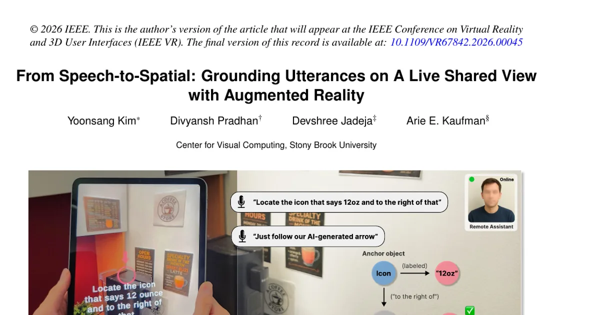 From Speech-to-Spatial: Grounding Utterances on A Live Shared View with Augmented Reality