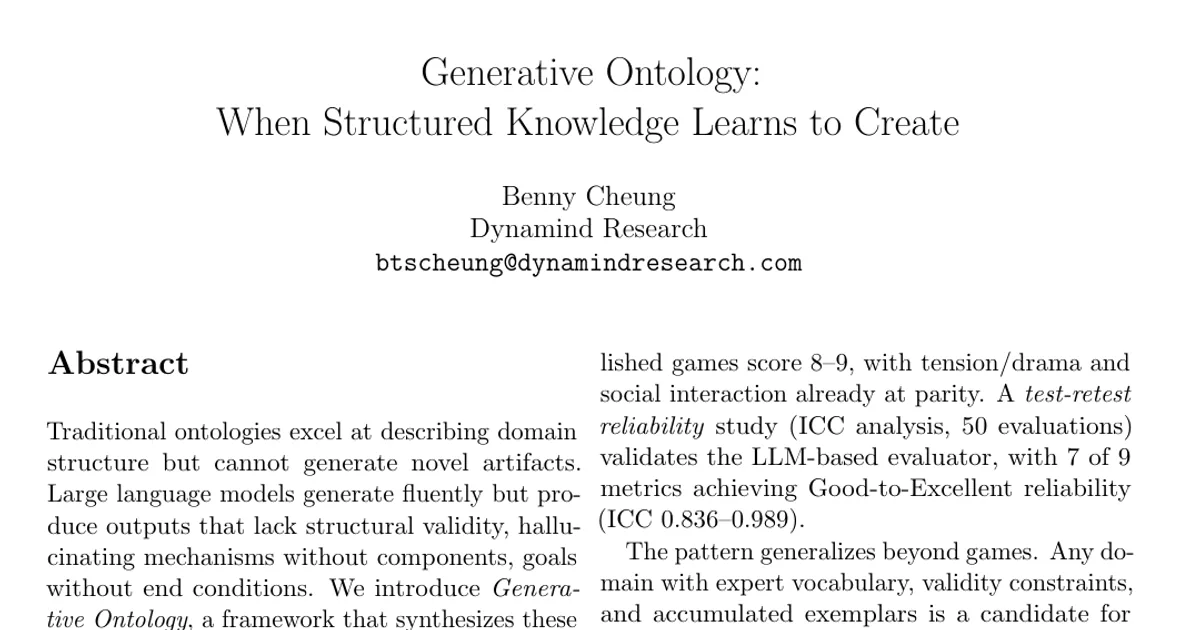Generative Ontology: When Structured Knowledge Learns to Create