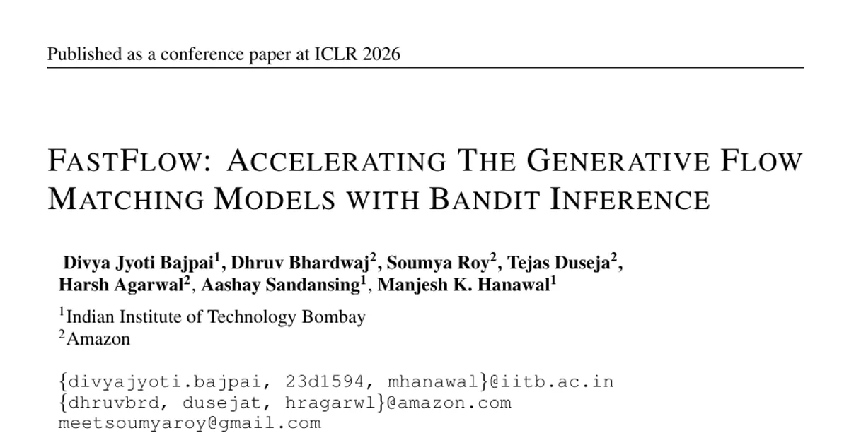FastFlow: Accelerating The Generative Flow Matching Models with Bandit Inference