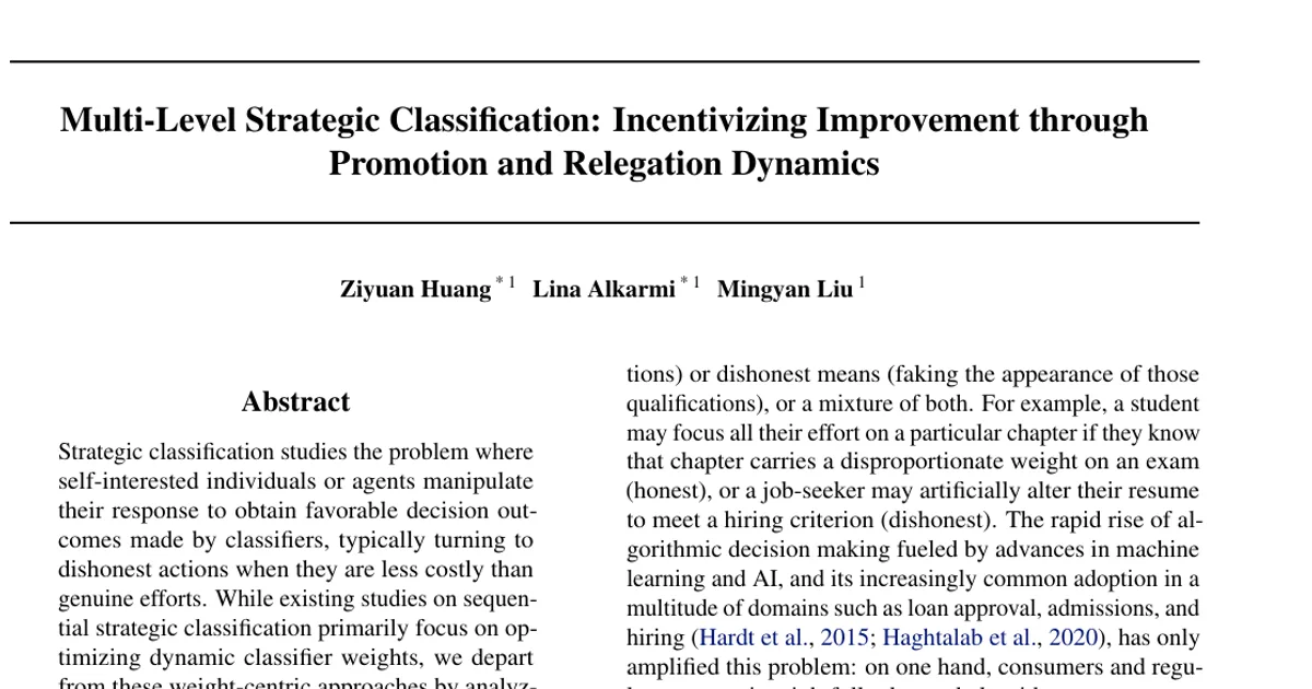 Multi-Level Strategic Classification: Incentivizing Improvement through Promotion and Relegation Dynamics