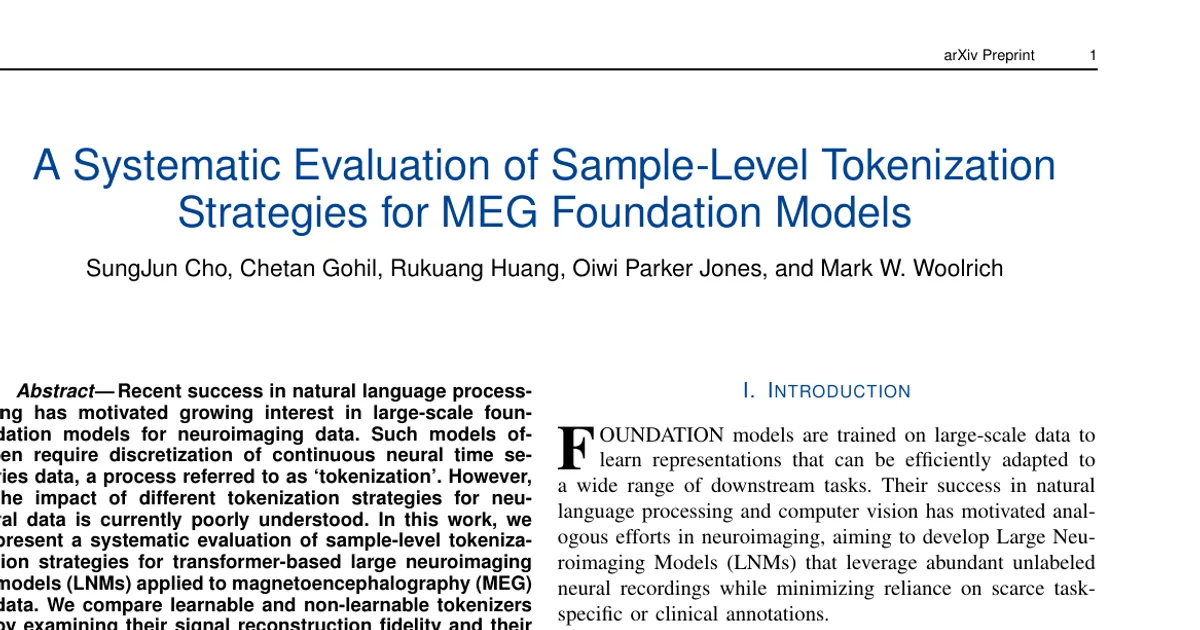 A Systematic Evaluation of Sample-Level Tokenization Strategies for MEG Foundation Models