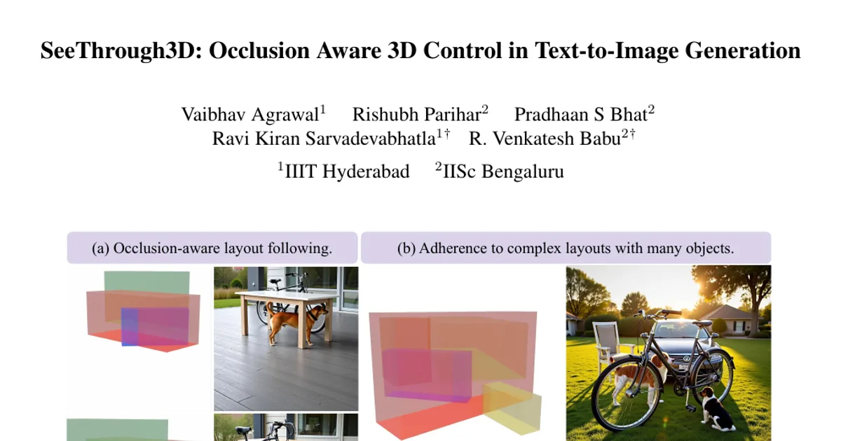 SeeThrough3D: Occlusion Aware 3D Control in Text-to-Image Generation