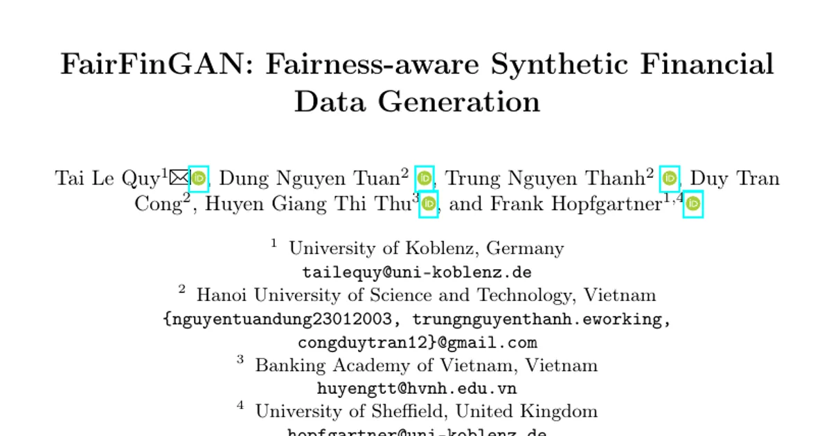 FairFinGAN: Fairness-aware Synthetic Financial Data Generation