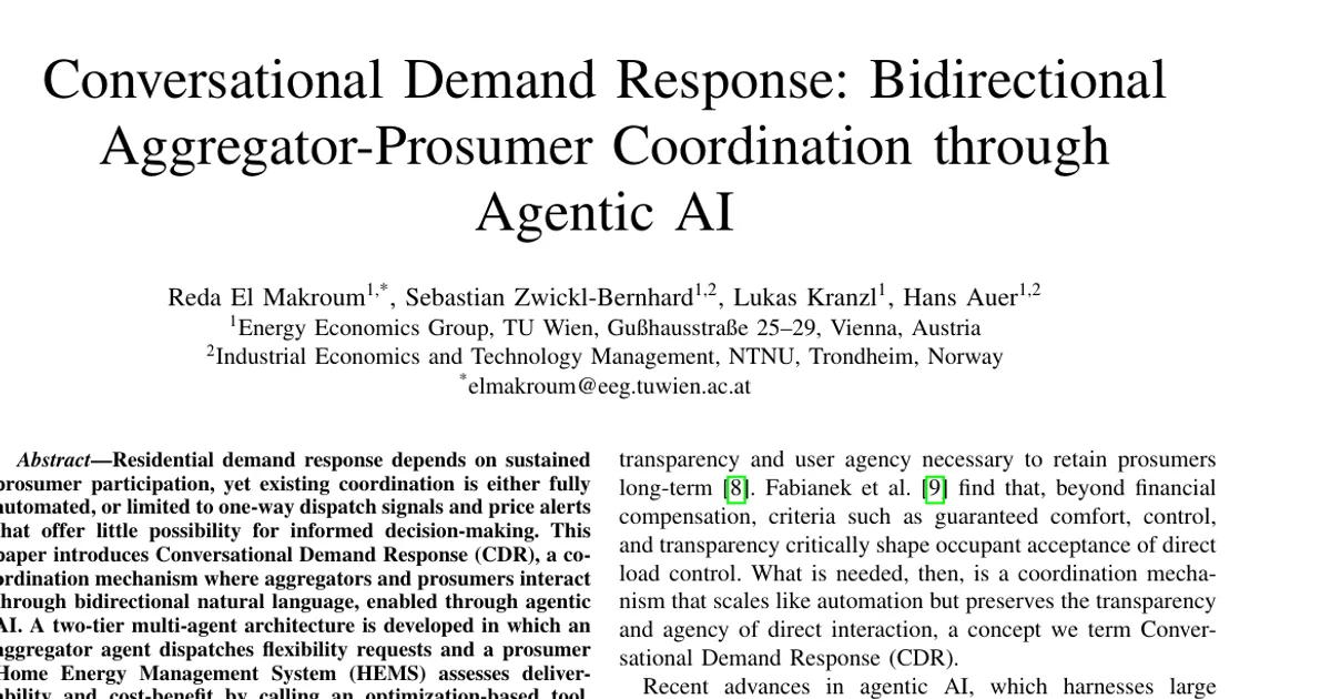 Conversational Demand Response: Bidirectional Aggregator-Prosumer Coordination through Agentic AI