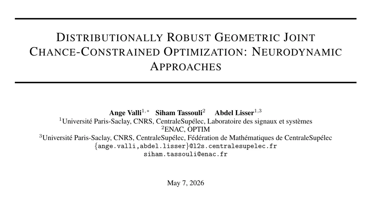 Distributionally Robust Geometric Joint Chance-Constrained Optimization: Neurodynamic Approaches