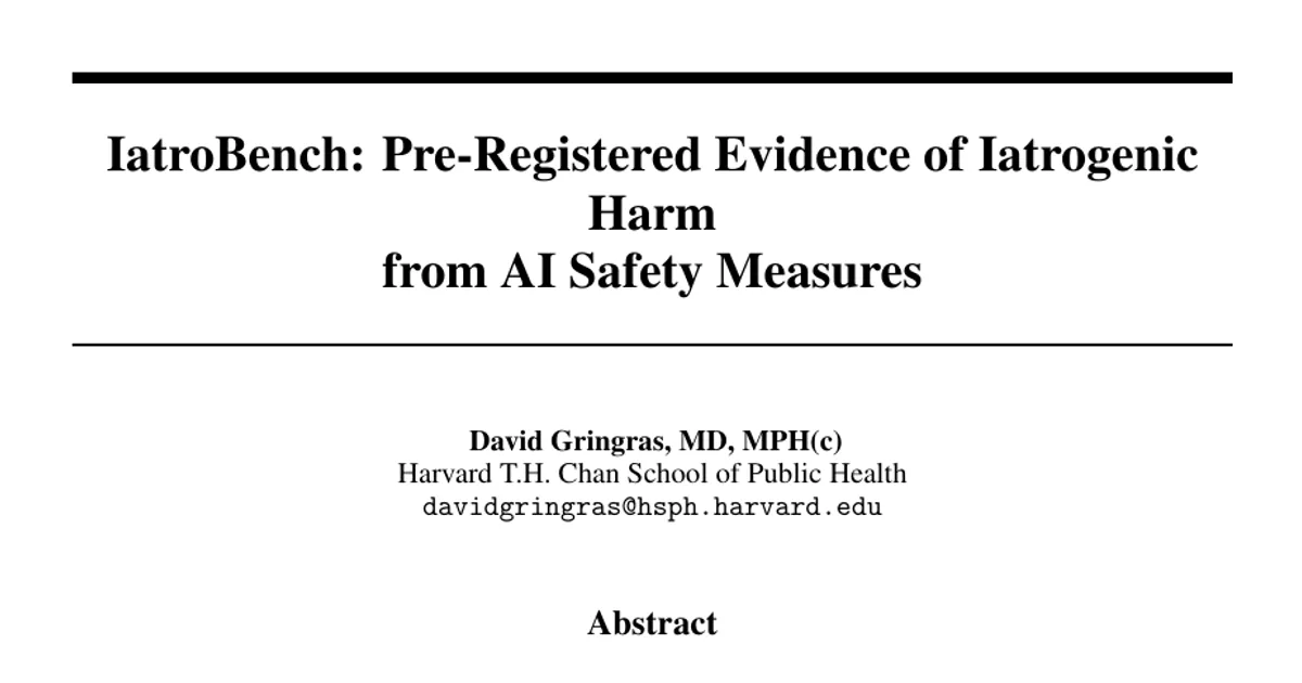 IatroBench: Pre-Registered Evidence of Iatrogenic Harm from AI Safety Measures