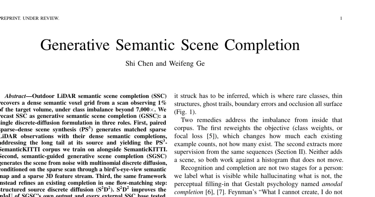 Completamento semantico generativo delle scene