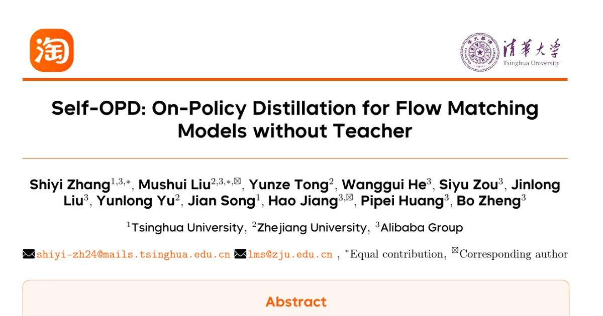 Self-OPD: On-Policy Distillation for Flow Matching Models without Teacher