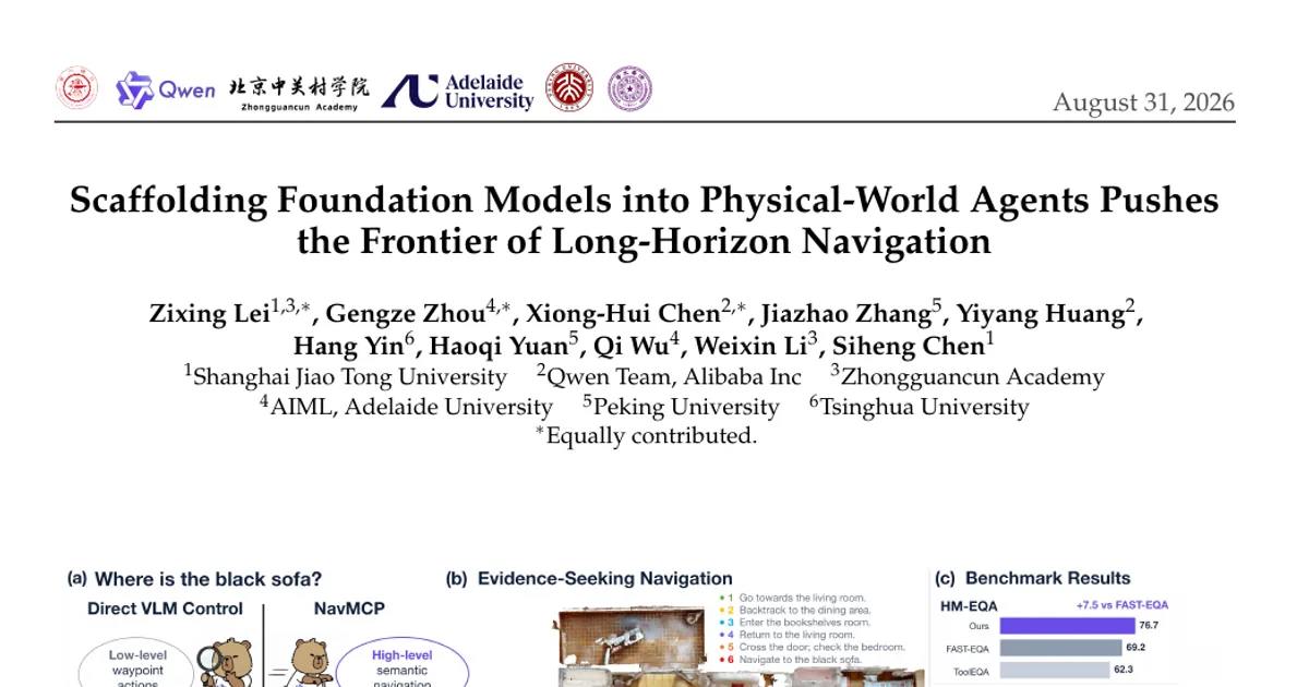 Scaffolding Foundation Models into Physical-World Agents Pushes the Frontier of Long-Horizon Navigation