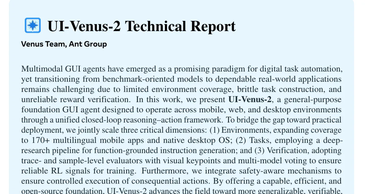 UI-Venus-2 Technical Report