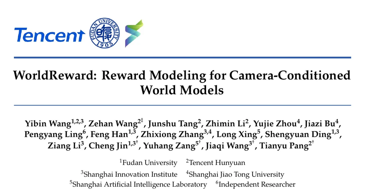 WorldReward: Reward Modeling for Camera-Conditioned World Models