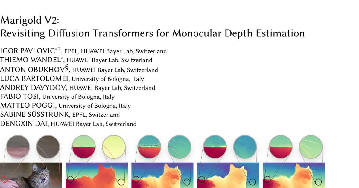 Marigold V2: Revisiting Diffusion Transformers for Monocular Depth Estimation