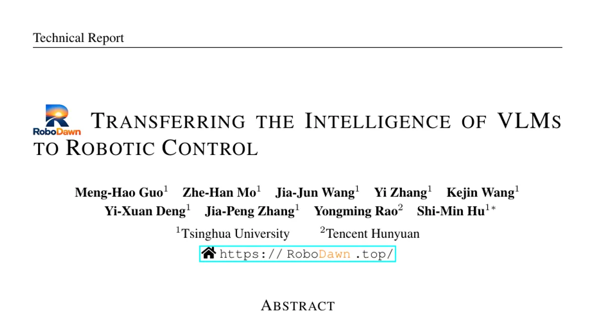 Transferring the Intelligence of VLMs to Robotic Control