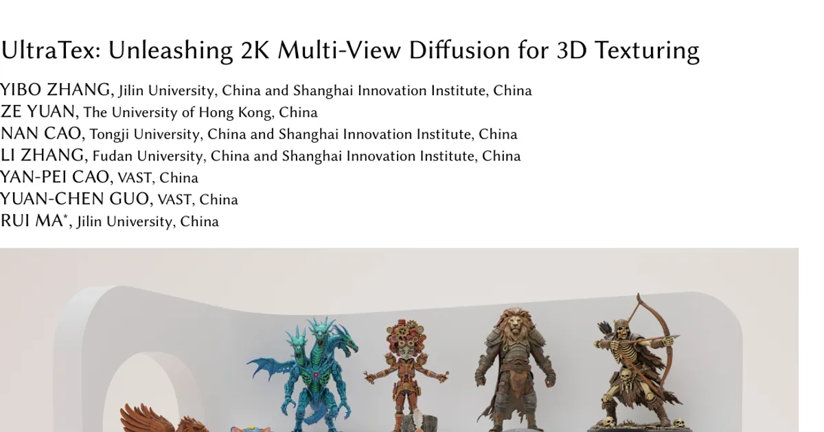UltraTex: sbloccare la diffusione multi-view a 2K per la texturizzazione 3D