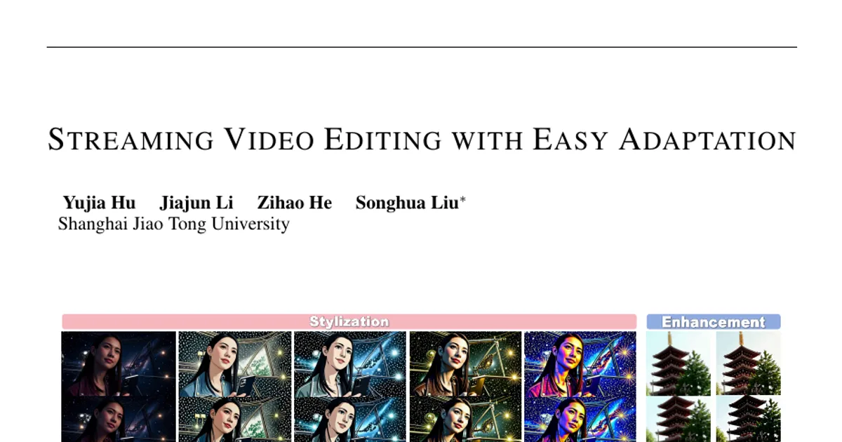 Editing video in streaming con un adattamento semplice