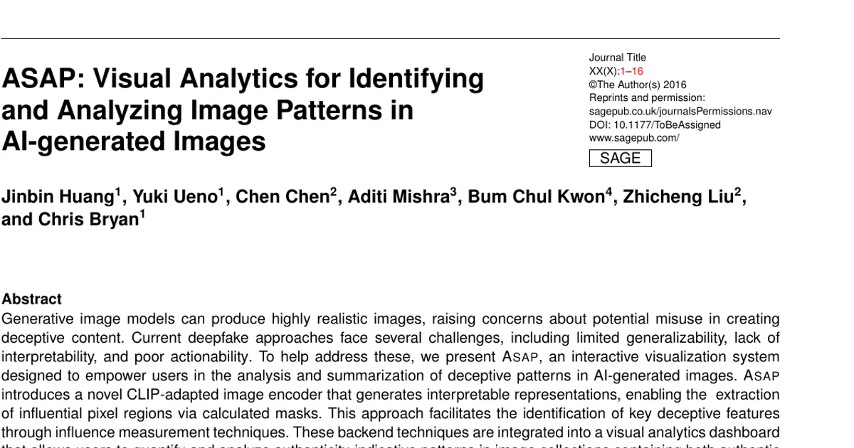 ASAP: Visual Analytics for Identifying and Analyzing Image Patterns in AI-generated Images