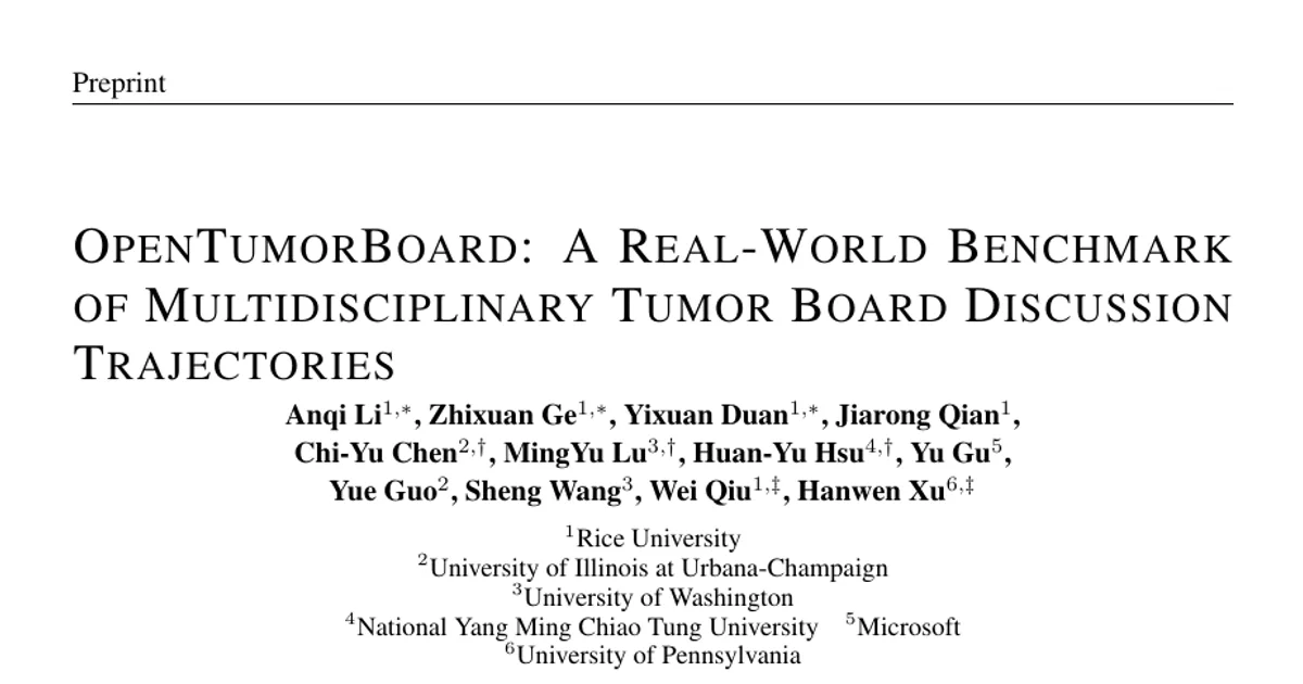 OpenTumorBoard: A Real-World Benchmark of Multidisciplinary Tumor Board Discussion Trajectories