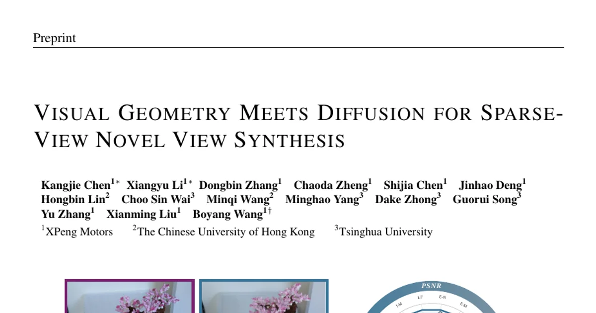 VGGT-Diff: Visual Geometry Meets Diffusion for Sparse-View Novel View Synthesis