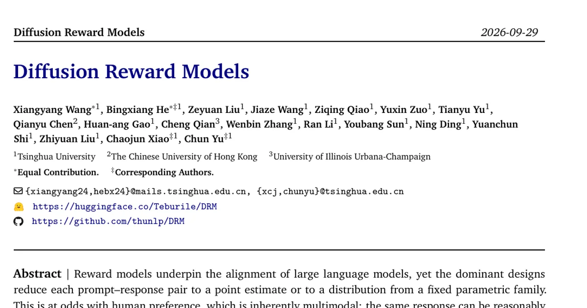 Diffusion Reward Models