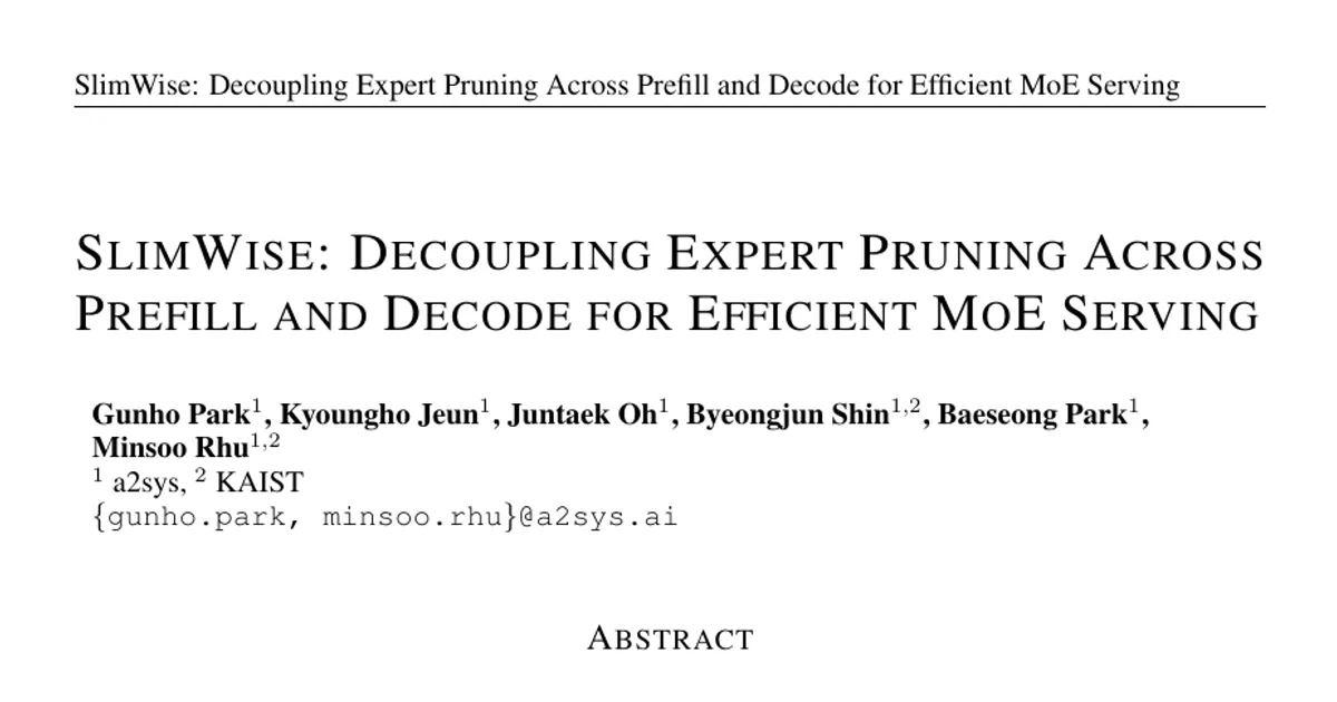 SlimWise: Decoupling Expert Pruning Across Prefill and Decode for Efficient MoE Serving