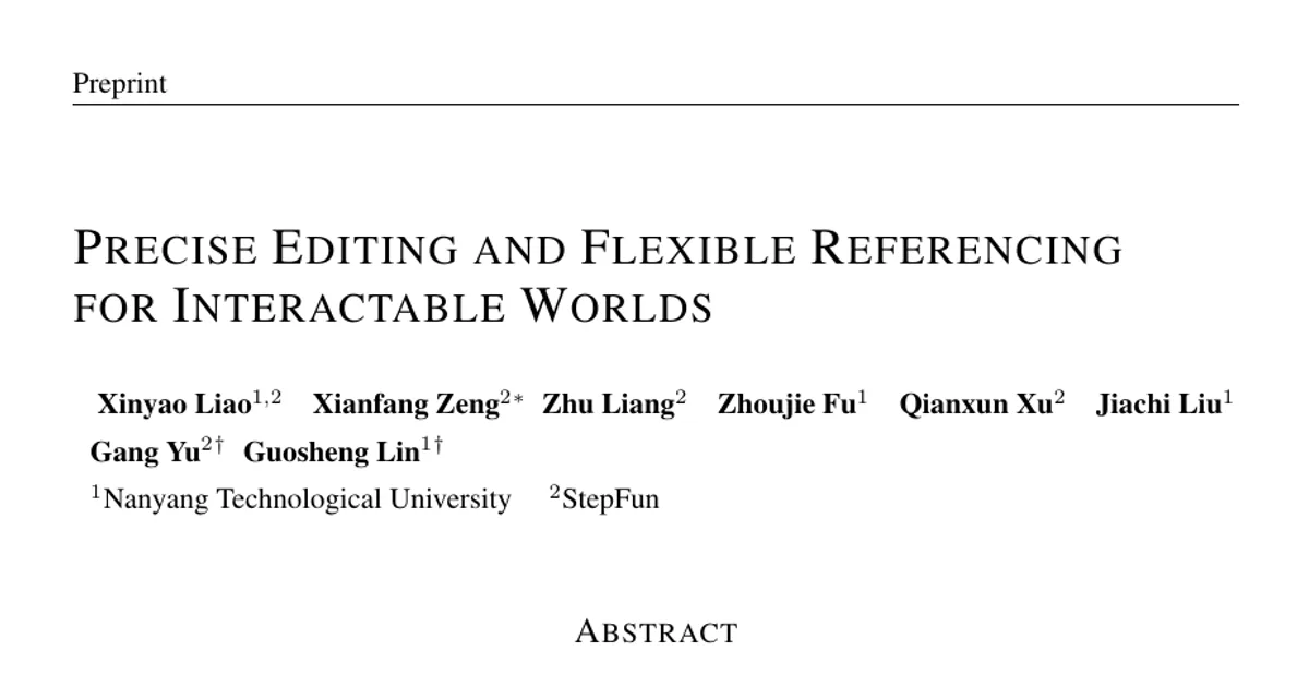 Precise Editing and Flexible Referencing for Interactable Worlds