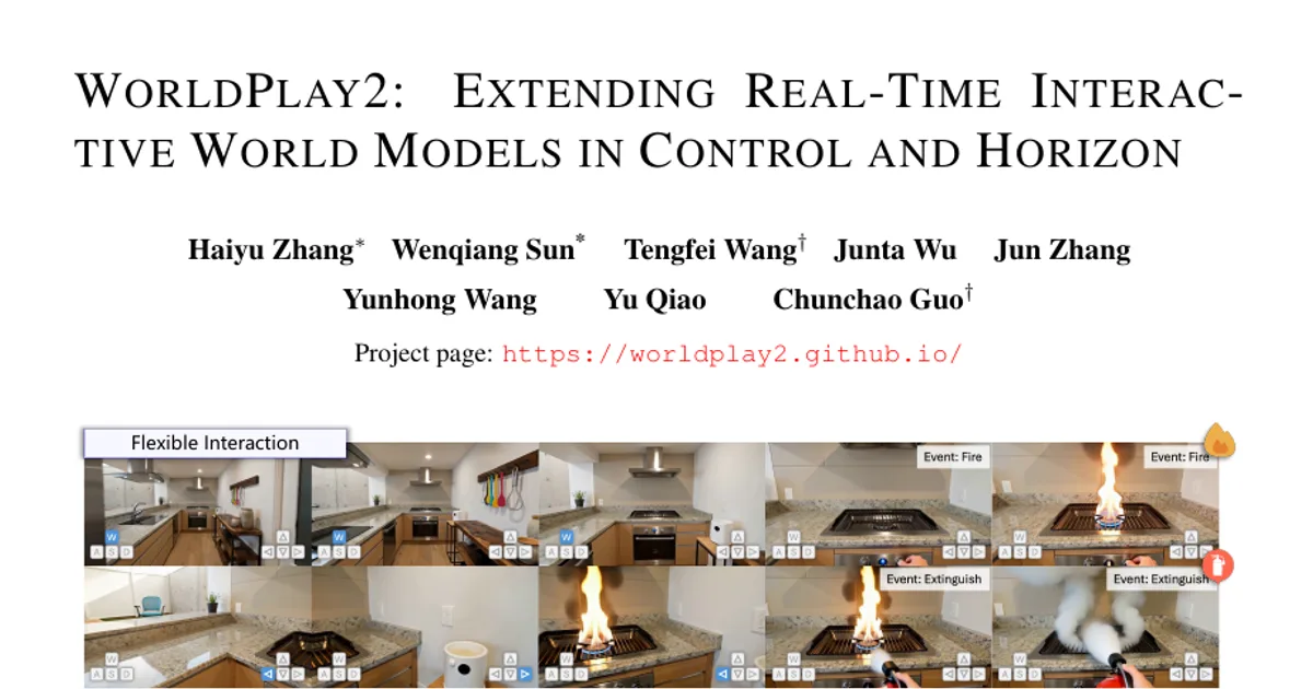 WorldPlay2: Extending Real-Time Interactive World Models in Control and Horizon