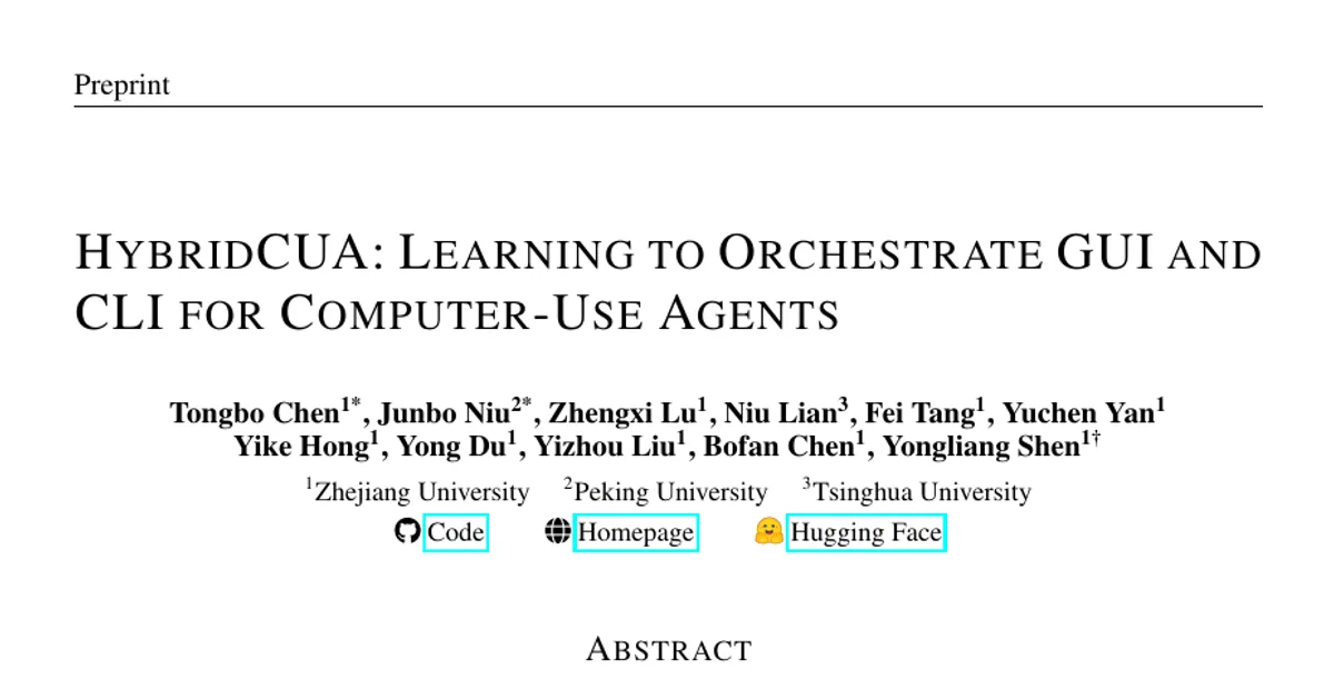HybridCUA: Learning to Orchestrate GUI and CLI for Computer-Use Agents