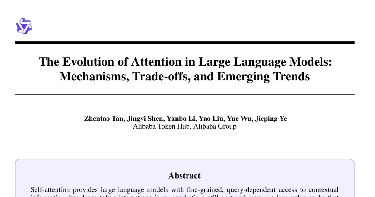 The Evolution of Attention in Large Language Models: Mechanisms, Trade-offs, and Emerging Trends
