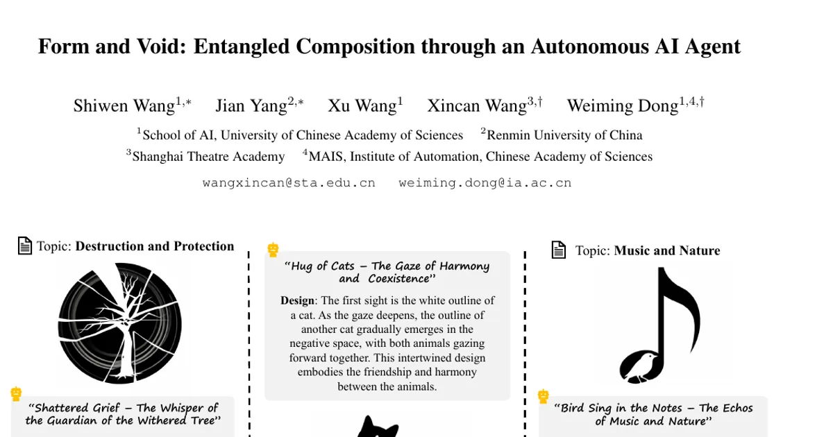 Form and Void: Entangled Composition through an Autonomous AI Agent