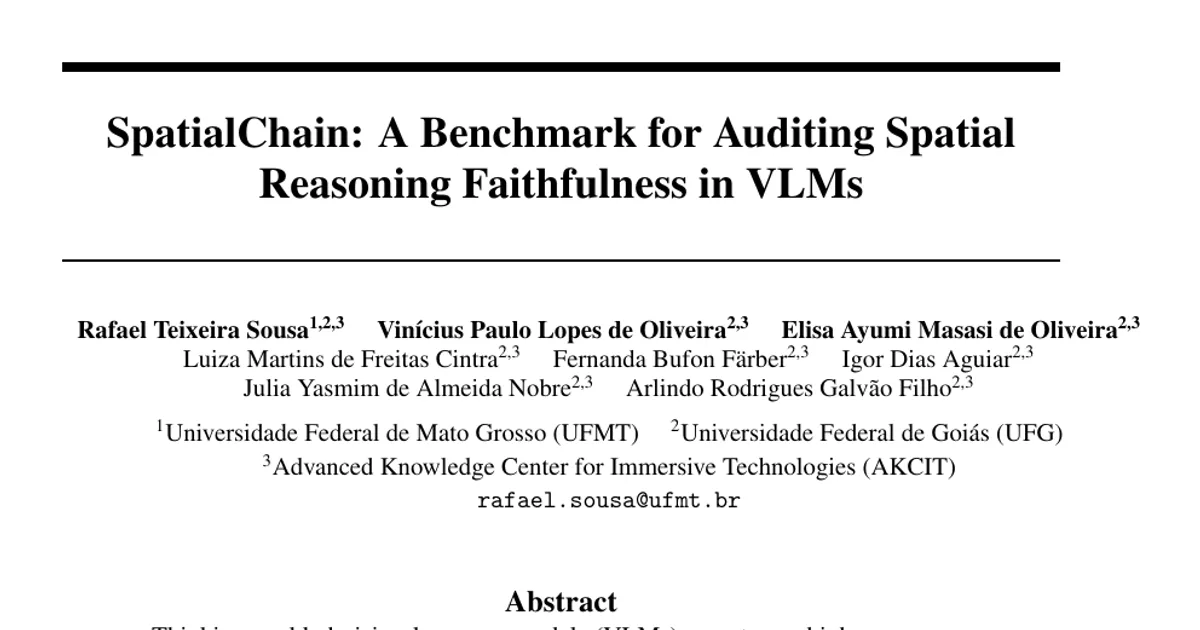 SpatialChain: A Benchmark for Auditing Spatial Reasoning Faithfulness in VLMs