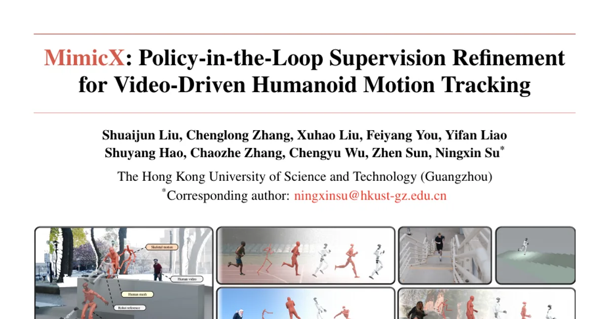 MimicX: Policy-in-the-Loop Supervision Refinement for Video-Driven Humanoid Motion Tracking