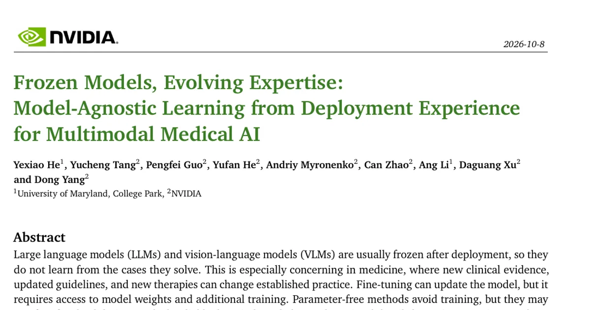 Frozen Models, Evolving Expertise: Model-Agnostic Learning from Deployment Experience for Multimodal Medical AI