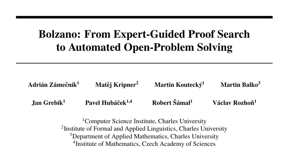 From Expert-Guided Proof Search to Automated Open-Problem Solving