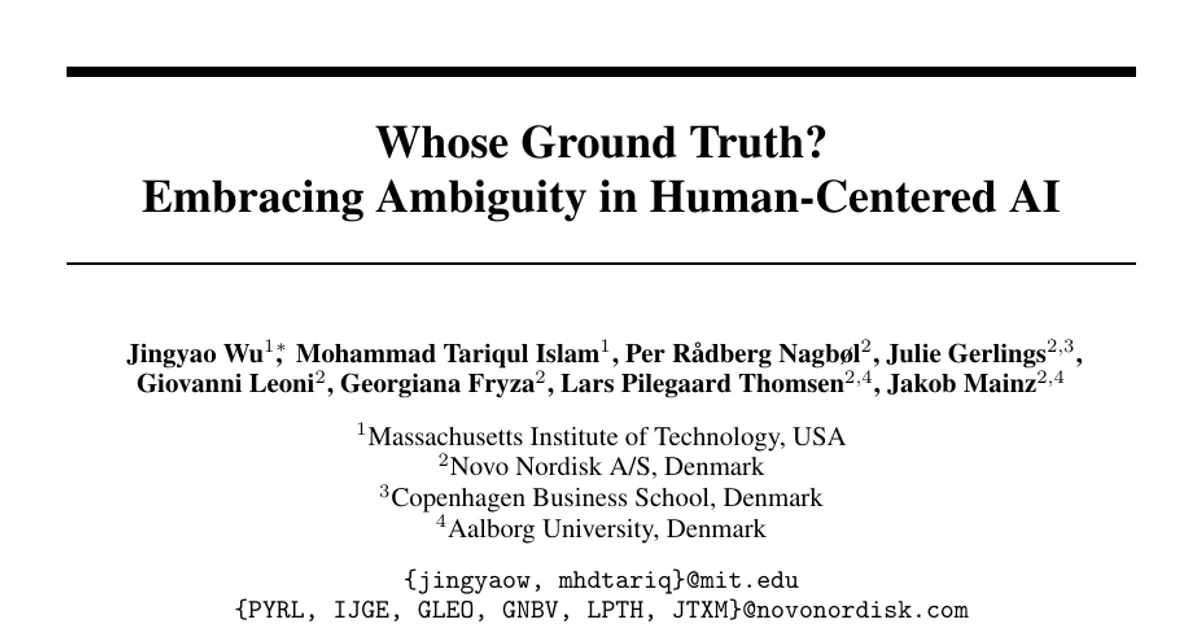 Whose Ground Truth? Embracing Ambiguity in Human-Centered AI