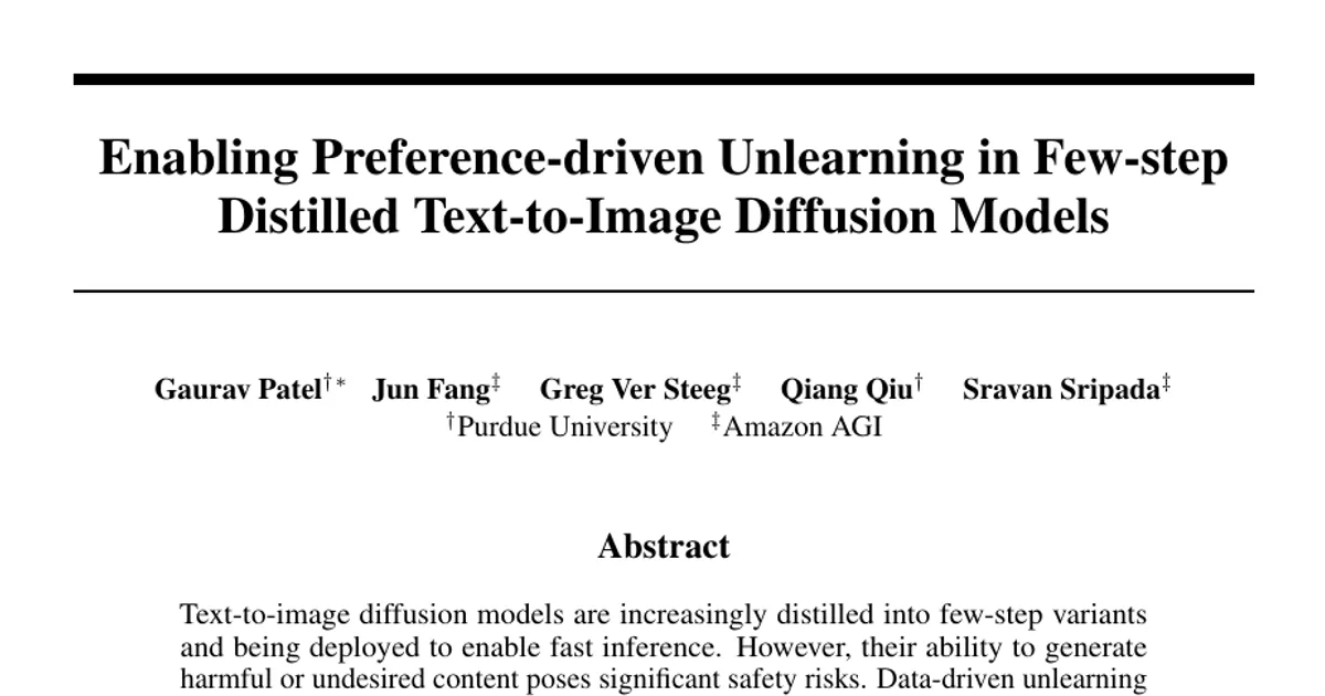 Enabling Preference-driven Unlearning in Few-step Distilled Text-to-Image Diffusion Models