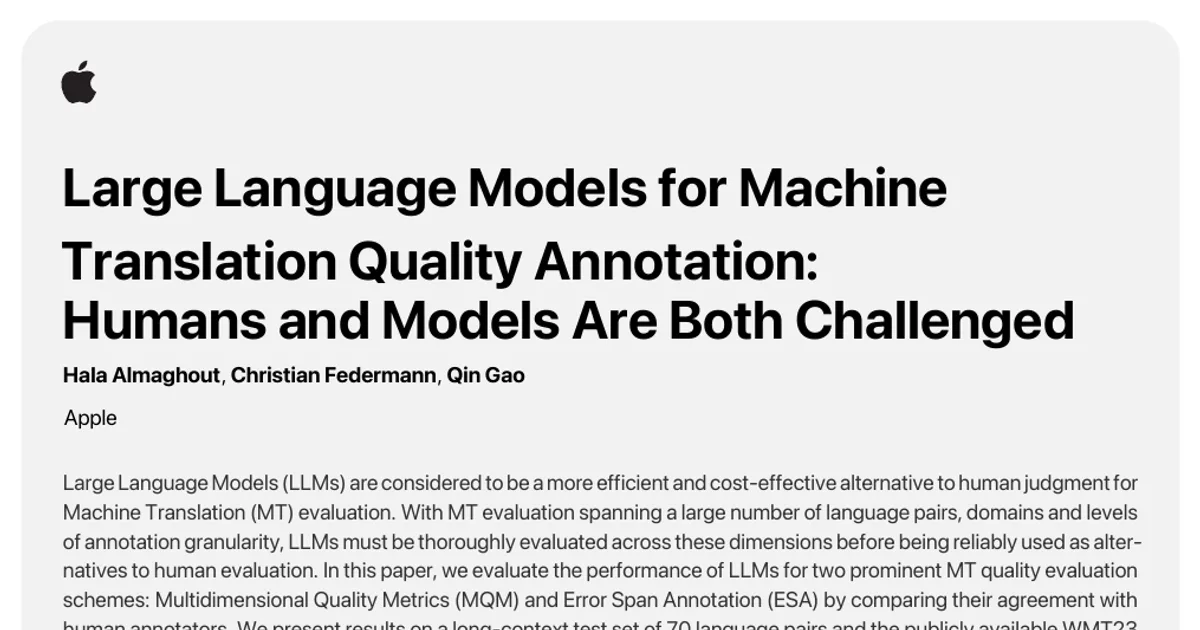 Large Language Models for Machine Translation Quality Annotation: Humans and Models Are Both Challenged