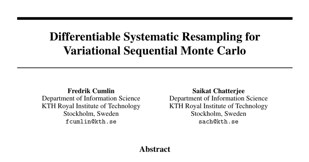 Differentiable Systematic Resampling for Variational Sequential Monte Carlo