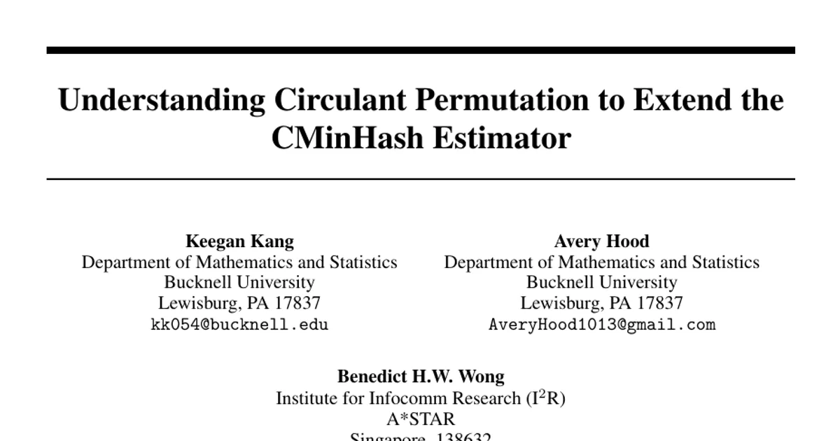 Understanding Circulant Permutation to Extend the CMinHash Estimator