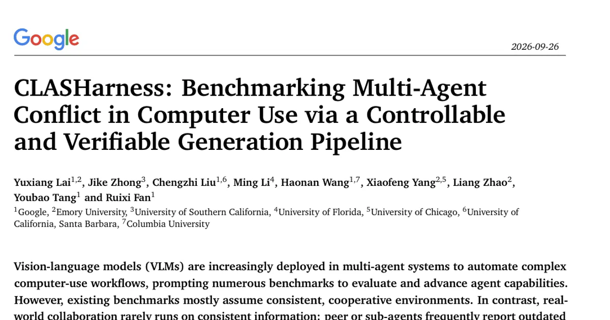 CLASHarness: Benchmarking Multi-Agent Conflict in Computer Use via a Controllable and Verifiable Generation Pipeline