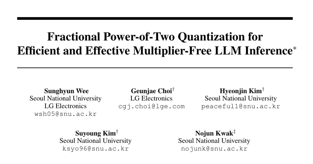 Fractional Power-of-Two Quantization for Efficient and Effective Multiplier-Free LLM Inference
